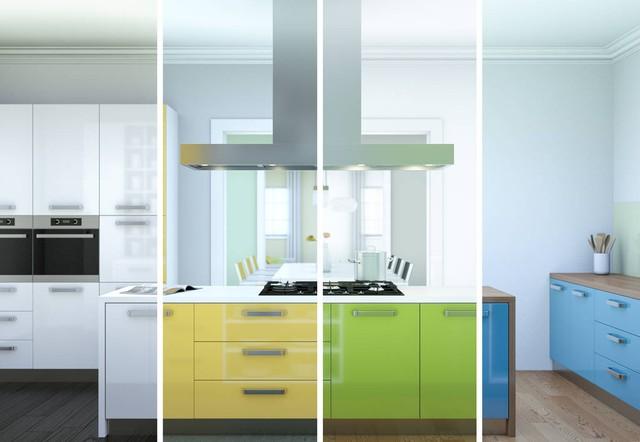 厨房什么色的柜门色招财_厨房装修橱柜门风水上讲用什么颜色好_厨房柜门颜色选择